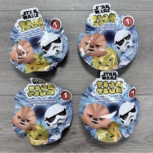 New! Set of 4 Star Wars Tsum Tsum Mystery Set Packs, never opened!